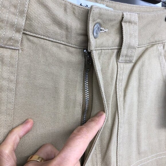 NWT Twik Simons Khaki Tan Wide Leg Cargo Pants size 28 - Picture 11 of 16